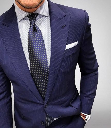 Timeless Blue Overcoat